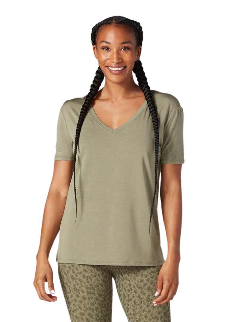 TAVI EVERYDAY V-NECK TEE LIGHT OLIVE