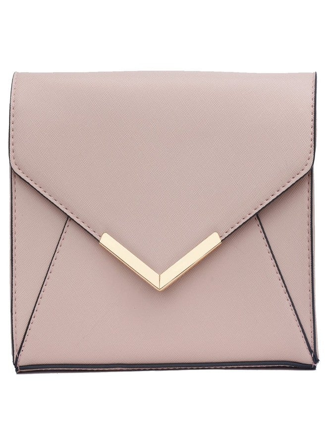 KKXIU Women Elegant Faux Leather Evening Envelope Clutch Purse Foldover Bags for Party Wedding Prom (A-Pink) - Image 4