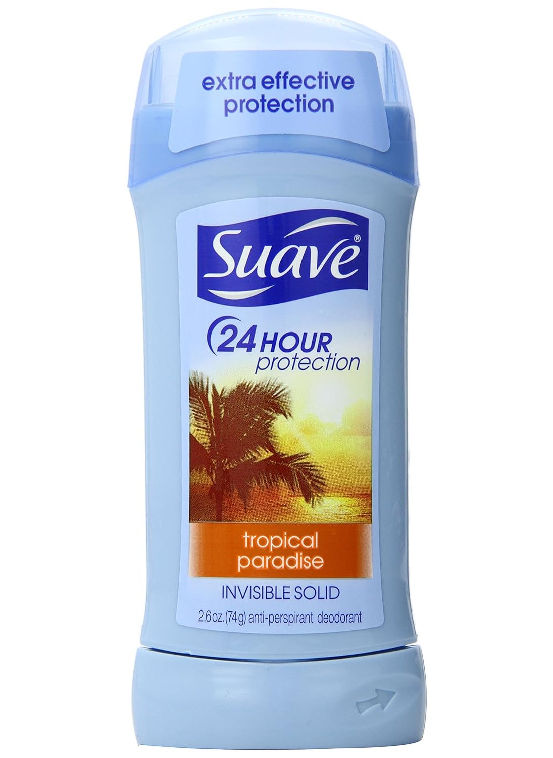 Suave - Suave Female Invisible Solid, 24 Hr Protection, Tropical Paradise, 2.6 Ounce (Pack of 6) - Image 1