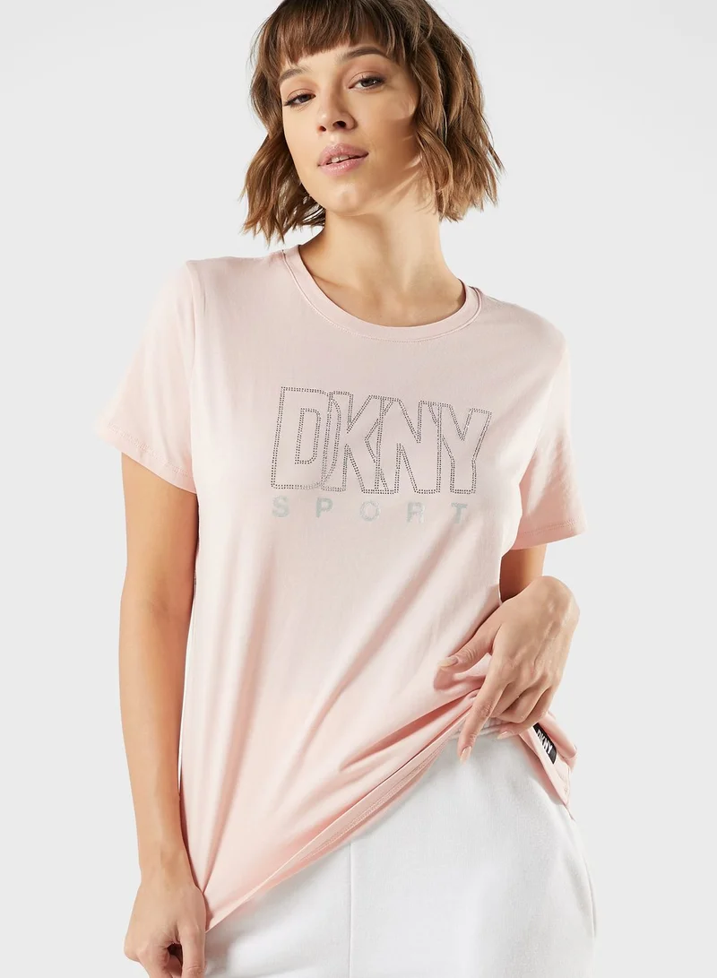 DKNY Logo Crew Neck T-Shirt