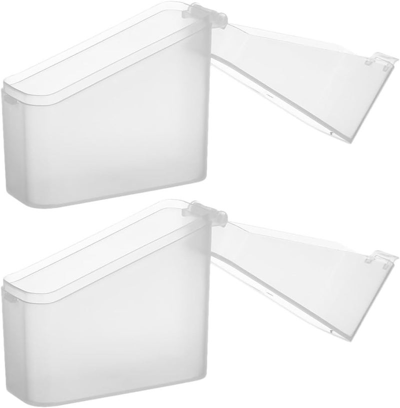 iplusmile 2pcs Food Storage Boxes with Lids for Refrigerator, Cheese Slice Container and Butter Dish Set, Kitchen Organization Holder and Keeper - Image 1