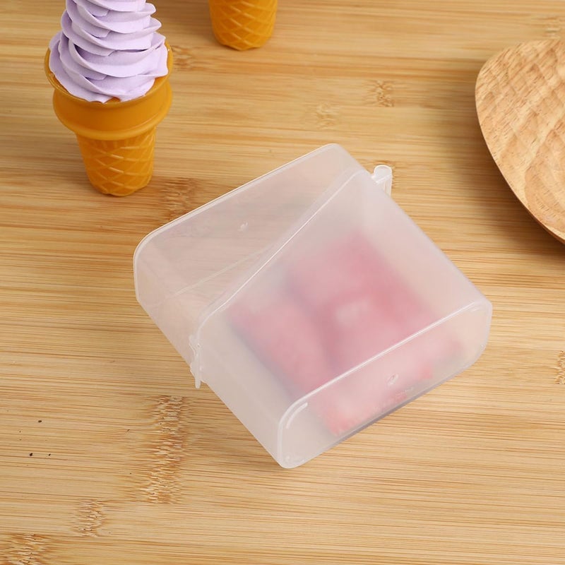 iplusmile 2pcs Food Storage Boxes with Lids for Refrigerator, Cheese Slice Container and Butter Dish Set, Kitchen Organization Holder and Keeper - Image 5
