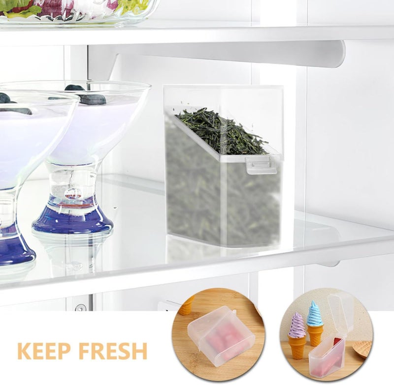 iplusmile 2pcs Food Storage Boxes with Lids for Refrigerator, Cheese Slice Container and Butter Dish Set, Kitchen Organization Holder and Keeper - Image 3