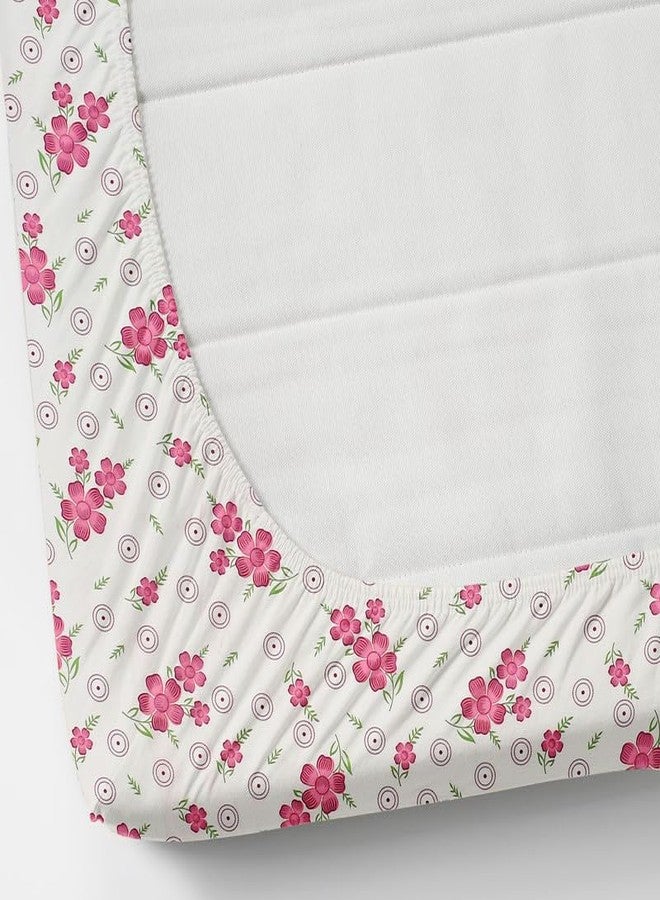 Amvy Creation ملاءة سرير مزدوجة مقاس كينج من مجموعة Amvy Creation Prime Collection Glace القطنية المرنة ذات 170 خيطًا مع غطاءين متطابقين للوسائد | 78 × 72 بوصة (وردي) - Image 5