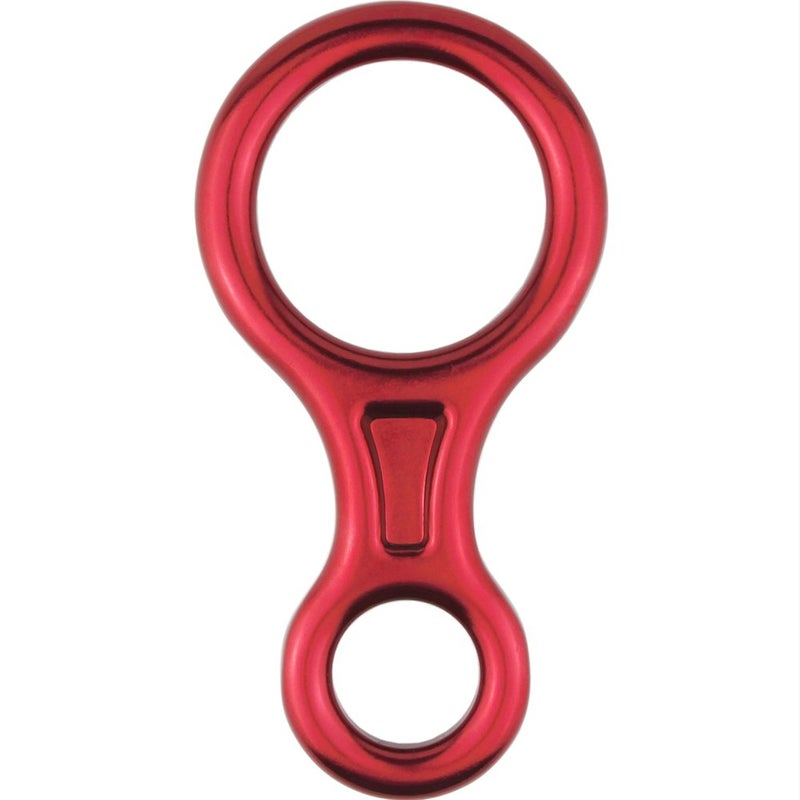 PROND Terminal 8 Descender, Climb Aluminum Figure 8 Descender Rigging Plate Heavy Duty, 35KN Aluminum Alloy Descender for Outdoor Climbing Rappel Gear Downhill Ring Equipment and Belay Device (Red) - Image 1