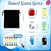 MSHUNKEJI 40 Pcs Board Game Gems 6 Styles Board Game Gemstones with Black Drawstring Bag Glass Gemstones Multicolor Pirate Treasure Gems for Adults 24 Players Family Party Gifts 30 Min Playtime - Image 4