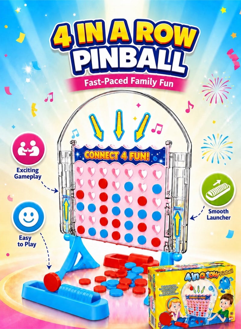 Saudi Select Thrilling Exciting 4 in a Row Pinball: The Ultimate Family Board Game Experience! - Image 1