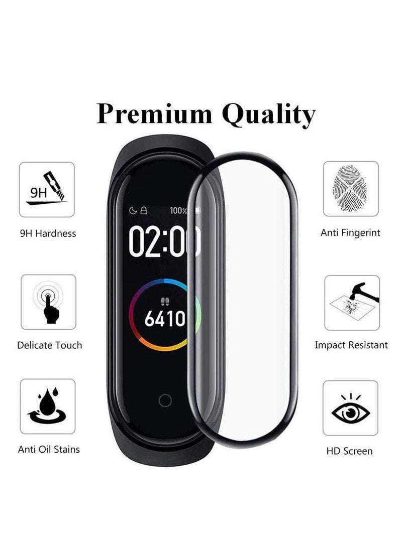 KASTWAVE Protective film, Compatible with Xiaomi Mi Smart Band 6, Full Cover/Bubble Free/Touch Sensitive/Anti-Scratch/Not Glass Film(4PCS)  - Image 4
