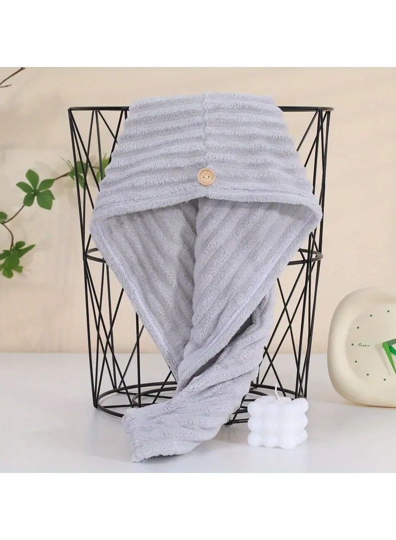 Goolsky 1pc Soft Shower Towel Twist Hair Drying Towel Water Absorbent Quick Dry Turban Shower Cap back to school Bathroom access Very good gift, suitable gift choice - Image 2