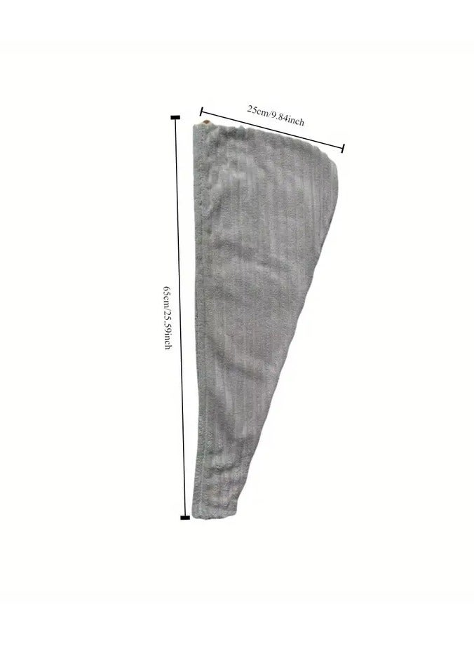 Goolsky 1pc Soft Shower Towel Twist Hair Drying Towel Water Absorbent Quick Dry Turban Shower Cap back to school Bathroom access Very good gift, suitable gift choice - Image 4