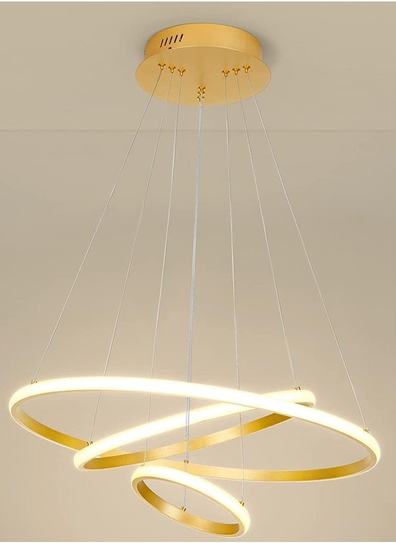 SUPER POWER Modern LED Pendant Light, 3 Rings Chandeliers Fixture Dimmable with Remote Control 3-Color LED Chandelier Ceiling Pendant Light for Bedroom, Living Room, Dining Room, Kitchen - pzsku/Z41567BCCD4EA478E78F3Z/45/_/1730561511/6c3cc15d-8a74-4816-ae61-ee7b01ce487e