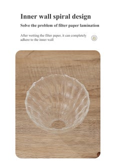 XiuWoo Coffee Pour Over Coffee Drip Stand Glass Hand Brewing Coffee Pot With Filter Paper Set  - Image 3