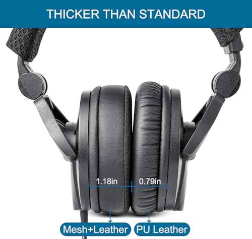G GVOEARS Replacement Ear Pads for Sennheiser HD280/HD280-13/HD280-Pro/HD281/HMD280/HMD280 Pro/HMD280-13/HMD281/HMD281 Pro Headphones, Earpads Cushions with Upgrade Memory Foam - Black - Image 5