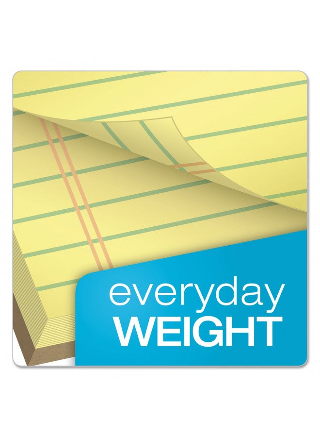 TOPS The Legal Pad Writing Pads, 8-1/2" x 14", Canary Paper, Legal Rule, 50 Sheets, 12 Pack (7572) - Image 3
