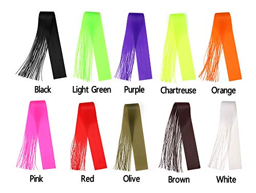 GREATFISHING 10pcs Mix Color 40 Strands/Pack 30CM Length Micro Silicone Rubber Skirts for Soft Worm Trout Fly Legs Fishing Jig Lure Skirts Fly Tying Material - Image 2