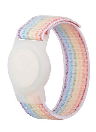 Kids Wrist Strap for Apple Airtag Adjustable Nylon Strap GPS Tracker Holder Protector Breathable Anti-Loss Bracelet for Toddler Child Elderly (Rainbow Color) - pzsku/Z4156B1C272247B632BF6Z/45/_/1723025842/1bb392e0-57db-4b02-9054-ad87483dc6f4