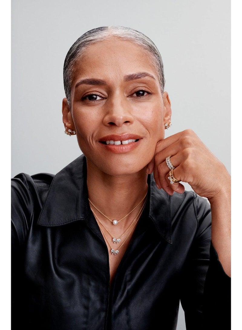 PANDORA Sparkling Bow Stud Earrings - Image 3