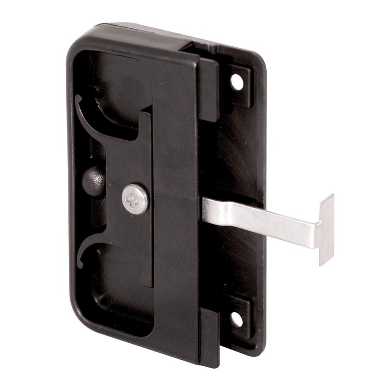 PrimeLine A 142 Black Plastic Mortise Style Screen Door Latch and Pull Single Pack