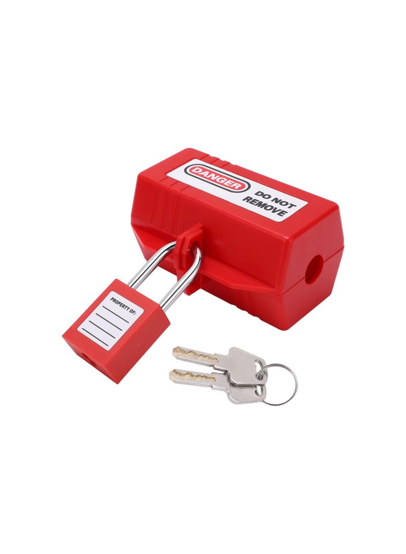 Electrical Power Plug Lock, 3 Sizes, 38mm/1.5in Power Long Padlock for Industry Chemistry Power Plug (Small Lock Box + 38mm Padlock)  - Image 5