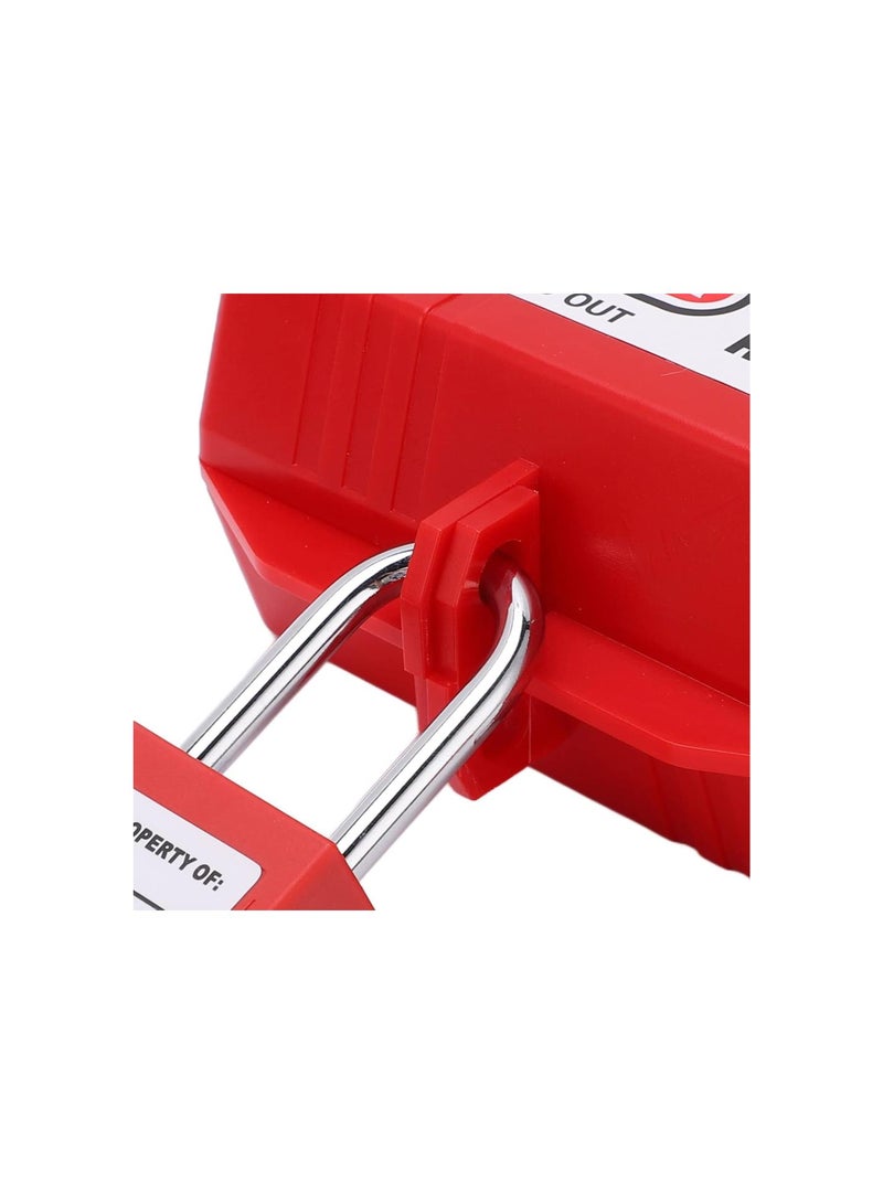 Electrical Power Plug Lock, 3 Sizes, 38mm/1.5in Power Long Padlock for Industry Chemistry Power Plug (Small Lock Box + 38mm Padlock)  - Image 2