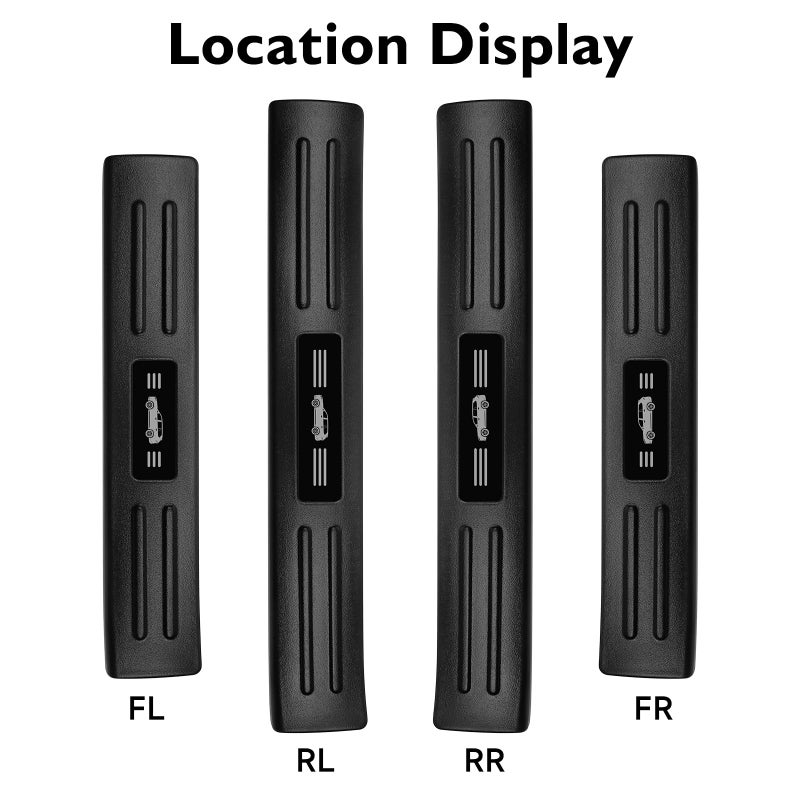 BIBLOZ ABS Material Door Sill Protector Compatible with Toyota Grand Highlander (Include Hybrid) LE/XLE/Limited/Platinum Accessories 2024 2025 2026 Door Sill Guards Trim(Not for Highlander) - Image 4