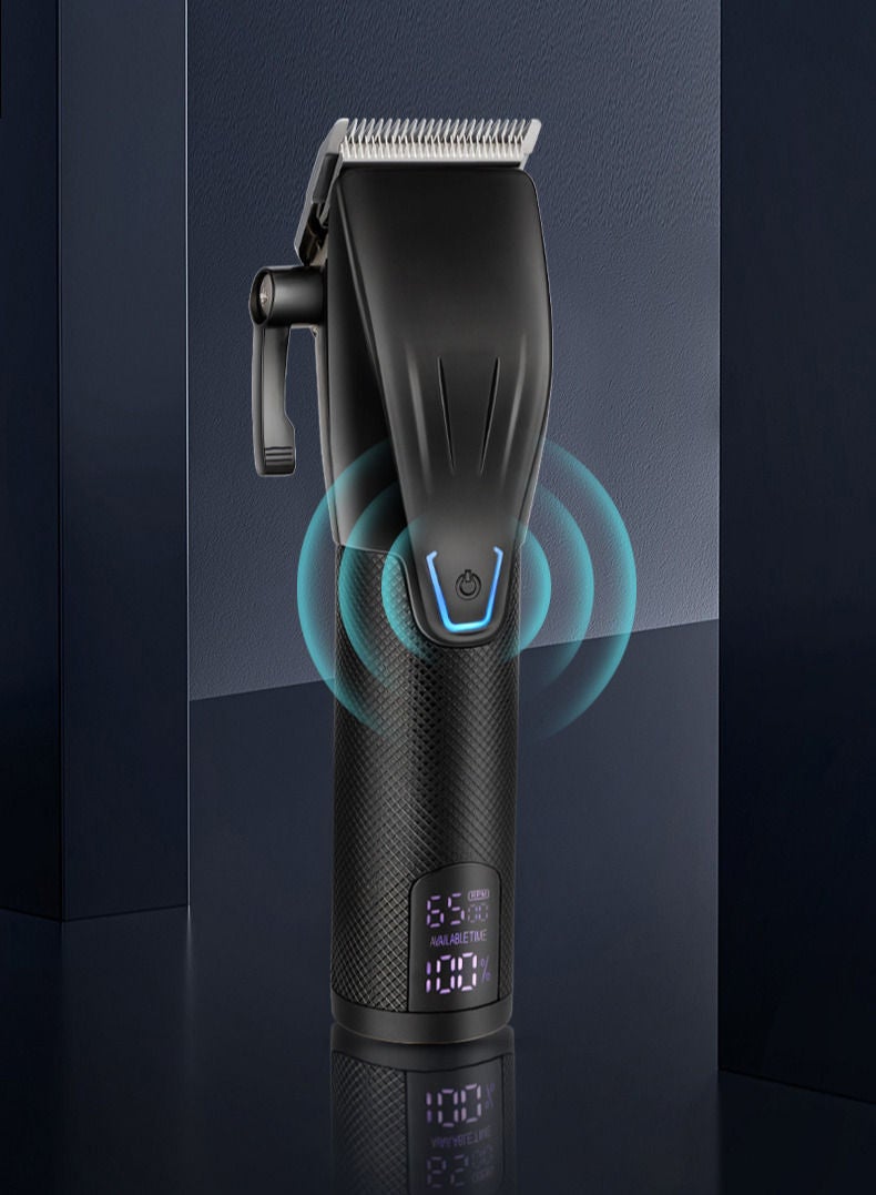 Multifunctional Hair Clippers,Professional Hair Cutting Kit Beard Trimmer Barbers for Men Women Kids Clipper Set Rechargeable Black - Image 2