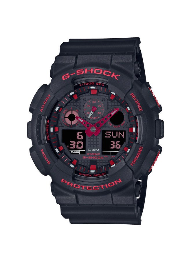 Resin Analog+Digital Watch GA-100BNR-1ADR