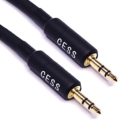 CNCESS CESS-070 Short Stereo Audio Cable with 3.5mm TRS Connectors Male to Male, 6 Inches - Image 3