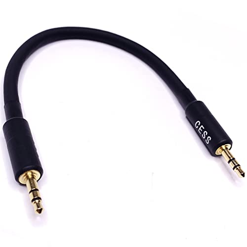 CNCESS CESS-070 Short Stereo Audio Cable with 3.5mm TRS Connectors Male to Male, 6 Inches - Image 5