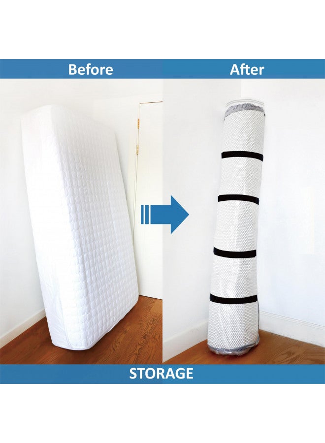Storage Logic King/Cal-King Foam Mattress Vacuum Bag for Moving, Storage, Vacuum Seal Mattress Bag with Straps  - Image 3