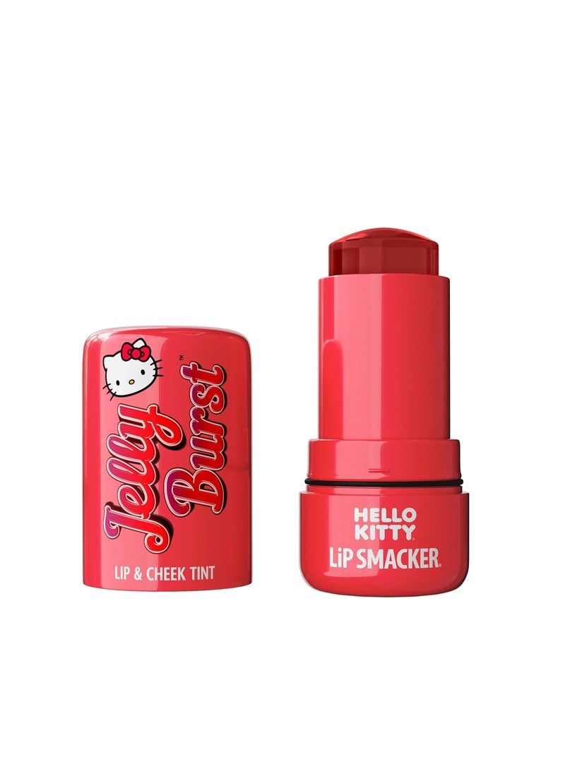 Lip Smacker Lip Smacker Hello Kitty So Jelly Lip  Cheek Tint Moisturizing Sheer  Buildable Color Fun Bouncy Jelly Texture Sweet Apple Flavor  Apple 