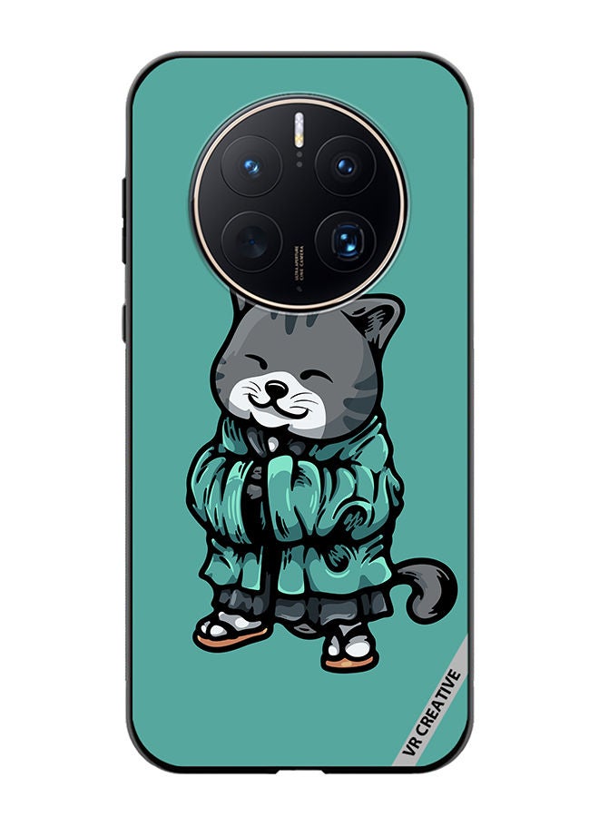 VR CREATIVE Protective Case Cover For Huawei Mate 50 Pro Kimano Cat Design Multicolour - Image 1