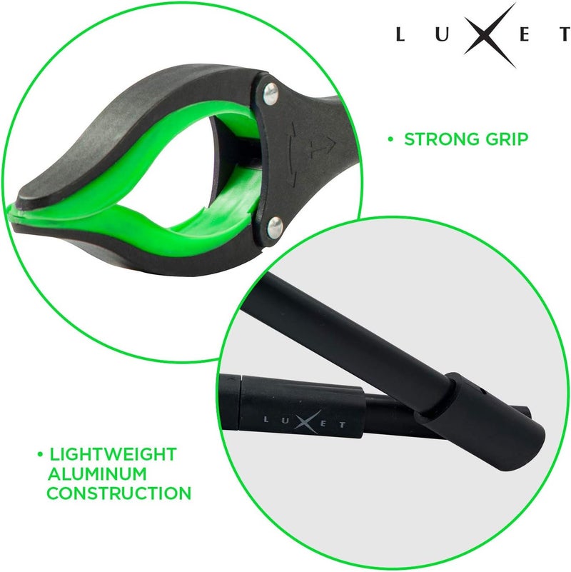 Luxet Grabber Reacher Tool 19 Inch Long, Foldable Pick Up Stick - Strong Grip Magnetic Tip - Heavy Duty Trash Picker Claw Reacher Grabber Tool Elderly Wheelchair Mobility Aid (Green) - Image 5