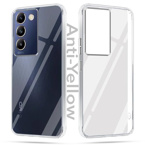 Jkobi Lifetime Anti-Yellow Clear Back Cover Case for Vivo T3 5G (Sleek Hard Crystal | Shockproof and Camera Protection) - Image 1