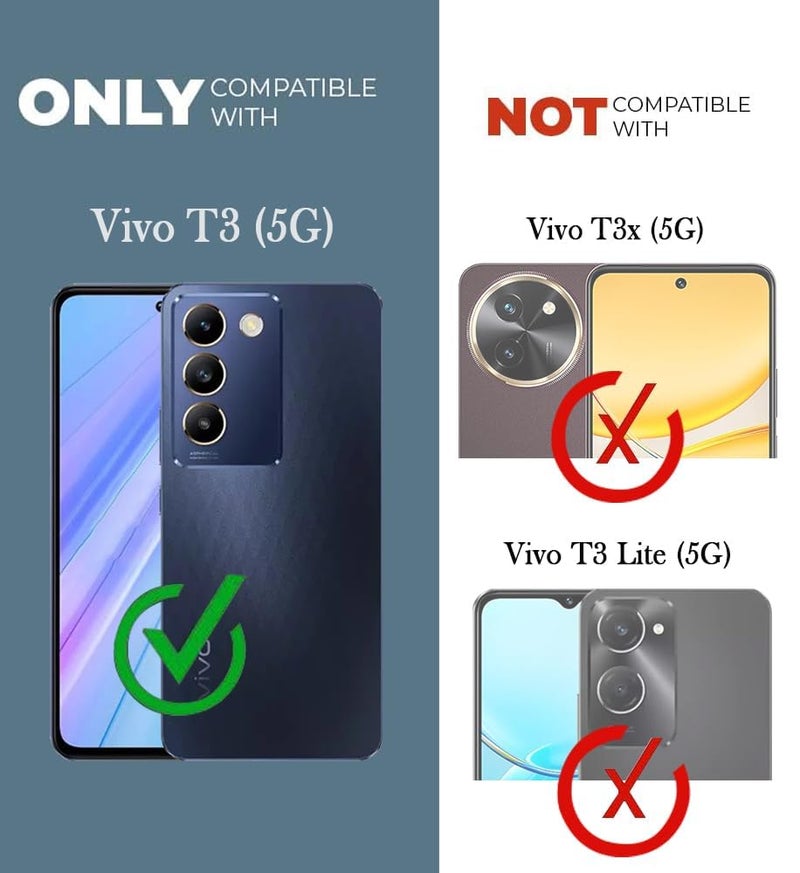 Jkobi Lifetime Anti-Yellow Clear Back Cover Case for Vivo T3 5G (Sleek Hard Crystal | Shockproof and Camera Protection) - Image 4