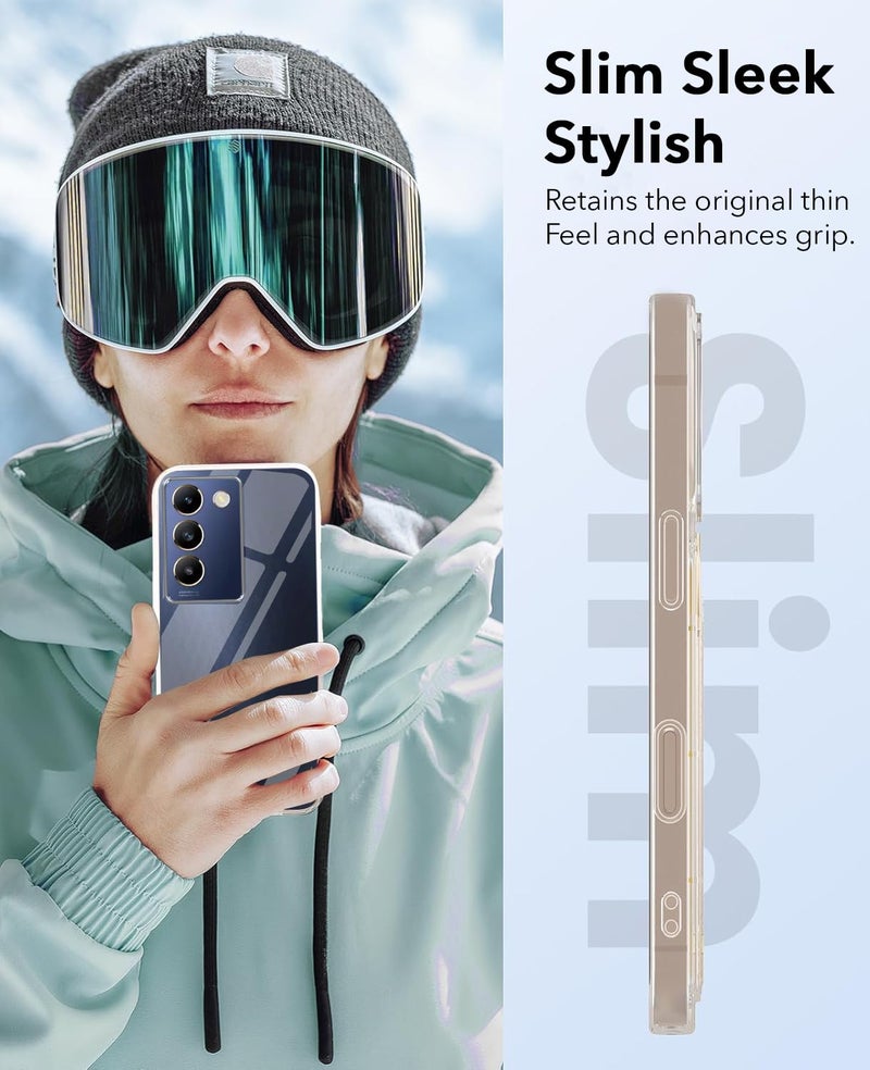 Jkobi Lifetime Anti-Yellow Clear Back Cover Case for Vivo T3 5G (Sleek Hard Crystal | Shockproof and Camera Protection) - Image 3