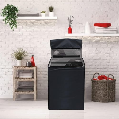 Glory Care Waterproof & Dust-Proof Top Loading Fully Automatic Washing Machine Cover for 6 kg, 6.5 kg, 7kg & 7.5 kg -(Grey ), Polyester - Image 4