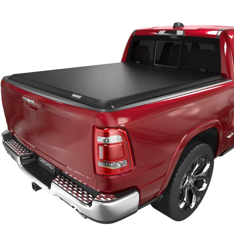 OEDRO Soft Roll Up Truck Bed Tonneau Cover Compatible with 20092024 Dodge Ram 1500 Classic Only 57ft Bed wo Rambox - Image 3