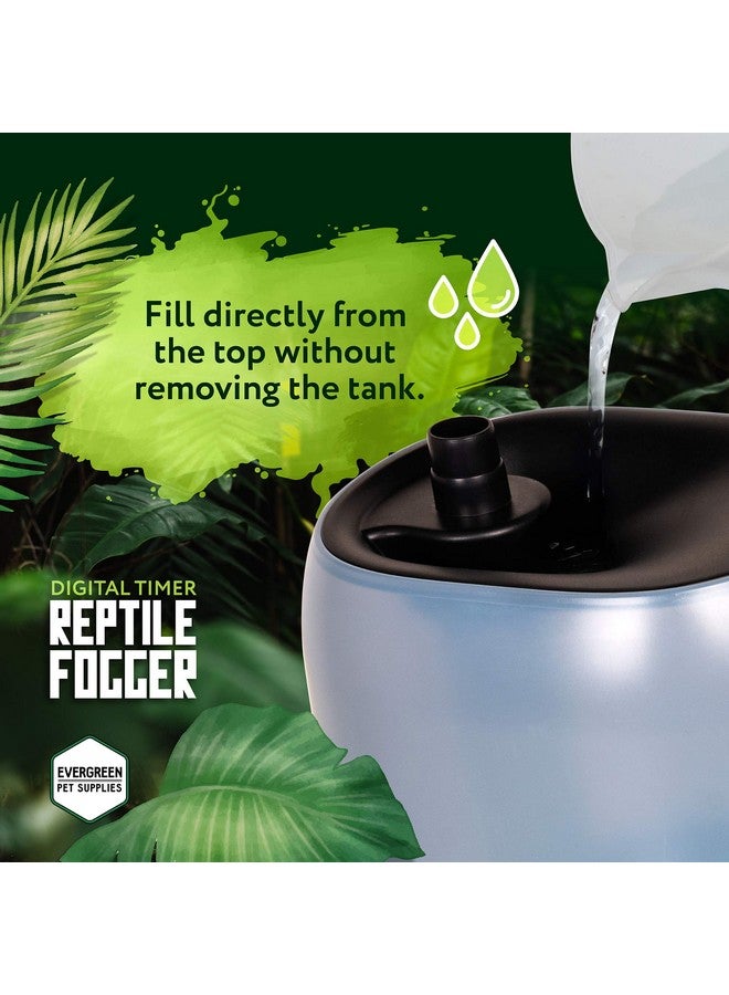 Evergreen Pet Supplies Evergreen Pet Supplies Reptile Humidifier/Fogger - 4L Tank - NEW Digital Timer - Add Water From Top! For Reptiles/Amphibians/Herps - Compatible with All Terrariums and Enclosures - Image 2