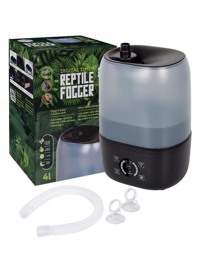 Evergreen Pet Supplies Evergreen Pet Supplies Reptile Humidifier/Fogger - 4L Tank - NEW Digital Timer - Add Water From Top! For Reptiles/Amphibians/Herps - Compatible with All Terrariums and Enclosures - Image 1