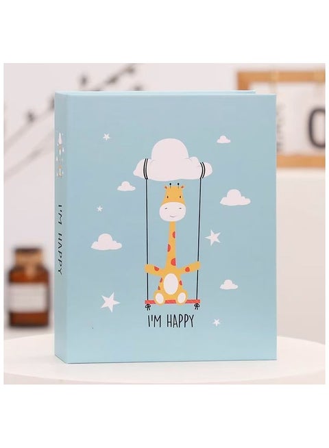 100 Pockets Stamping Photo Album for 6 Inches Photos Portable Photo Album for Family Wedding Boys Girls