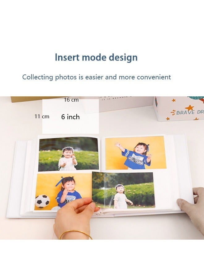 هاي هونور ألبوم صور محمول يحتوي على 100 جيب للصور مقاس 6 بوصات للعائلة والزفاف والأولاد والبنات - Image 3