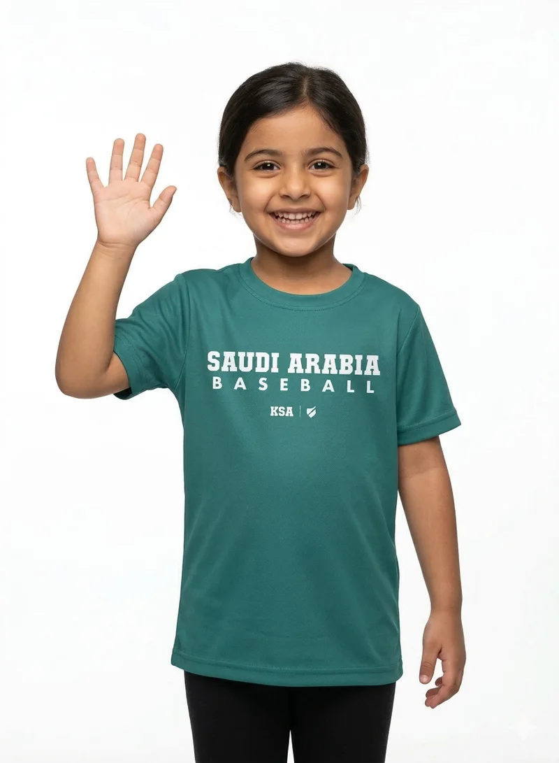 Baseball United KSA Baseball National Team Kids' Lifestyle T-shirt