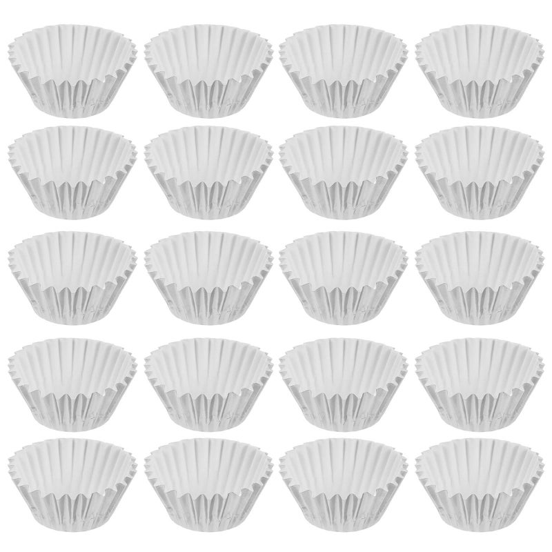 500pcs Mini Silver Foil Cupcake Baking Liners Thickened Oil Resistant Muffin Cases - Image 2