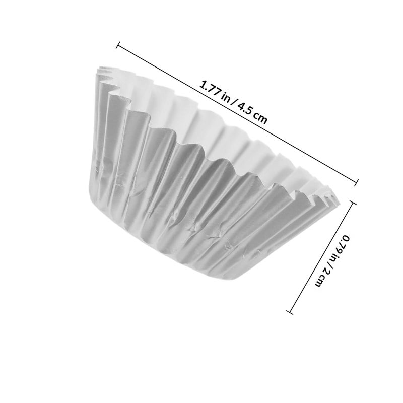 500pcs Mini Silver Foil Cupcake Baking Liners Thickened Oil Resistant Muffin Cases - Image 3
