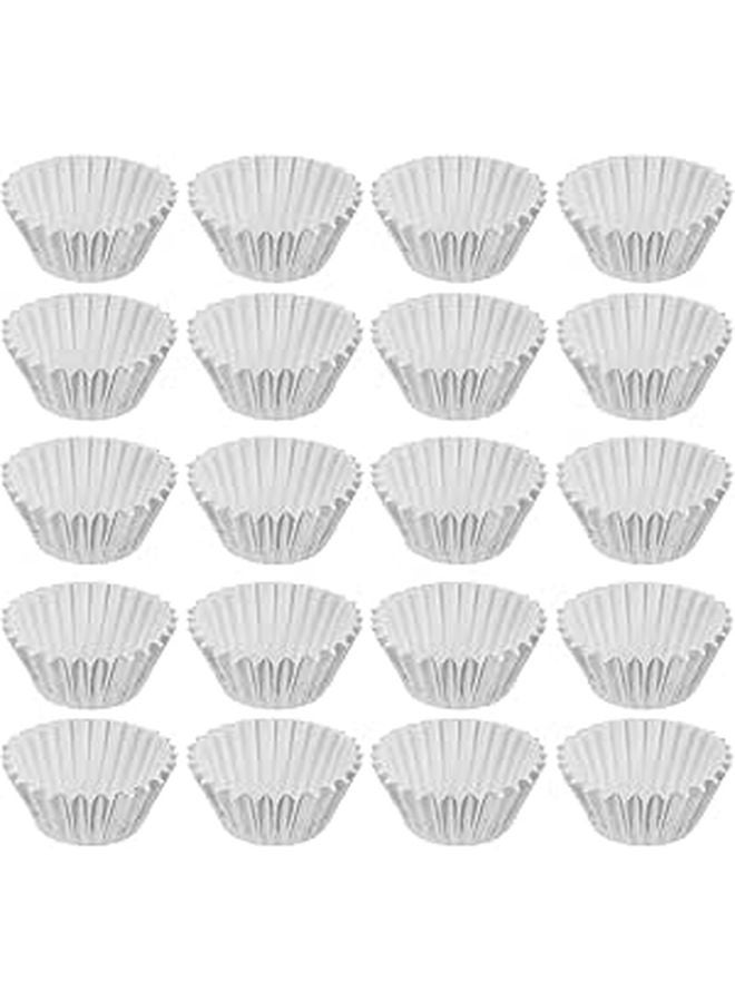 500pcs Mini Silver Foil Cupcake Baking Liners Thickened Oil Resistant Muffin Cases - Image 1