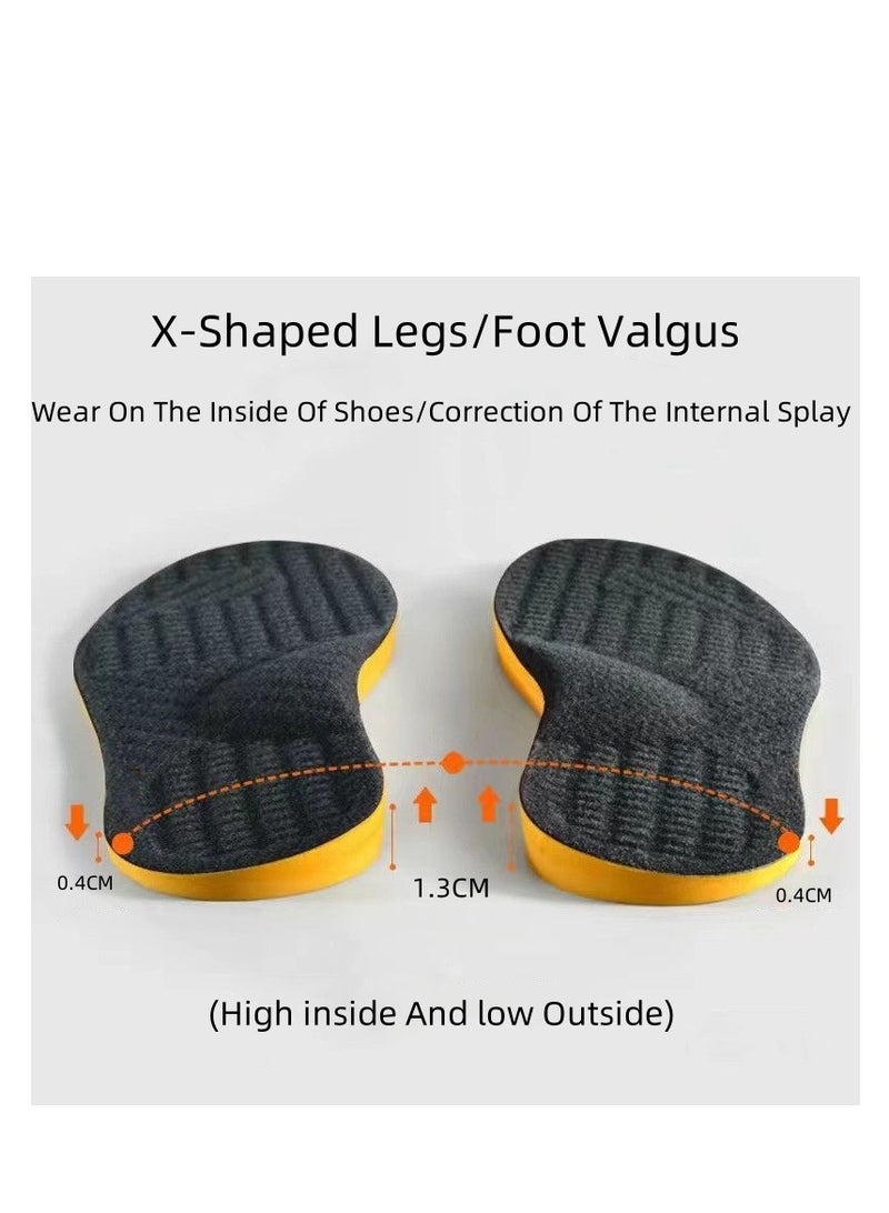 QZ (Pack of two) X-shaped leg and foot valgus corrective insoles for men and women - Image 1