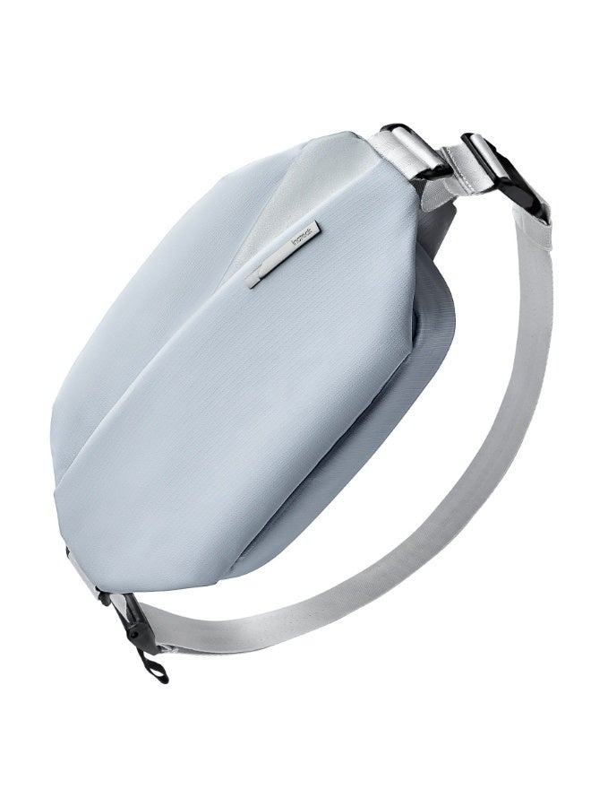 Inateck Sling Bag with 19 Built-In Pockets | Adjustable Crossbody Shoulder Bag | Water-Resistant Everyday Carry EDC Travel Bag | Lightweight Organizer Chest Pack LB03014 - Grey Blue Color