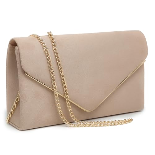 Dasein Women Faux Suede Evening Clutch Bags Formal Party Clutches Wedding Purses Cocktail Prom Clutches - Image 2