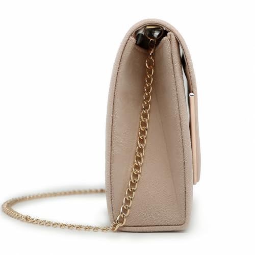 Dasein Women Faux Suede Evening Clutch Bags Formal Party Clutches Wedding Purses Cocktail Prom Clutches - Image 3